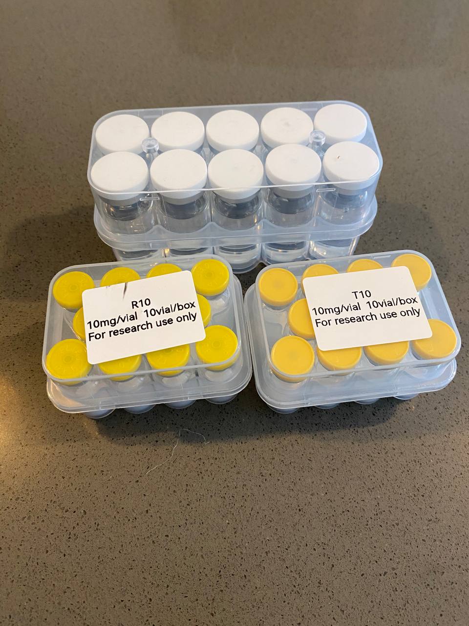 Stacked 10-vial BeiBangAn kits