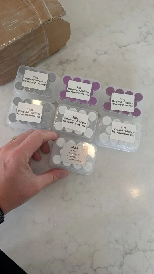 Ash's landed BBA Peptides order